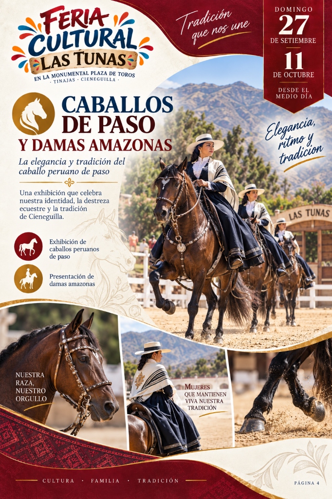 Exhibición de Caballos Peruanos de Paso, Damas Amazonas y Juegos Inflables